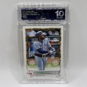 Vladimir Guerrero Jr 2022 Topps Holiday Santa Belt Rare Variation #HW10 Graded